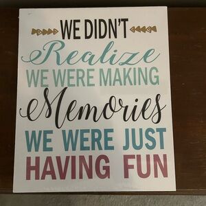 Inspirational Wall Art with Multicolor Text